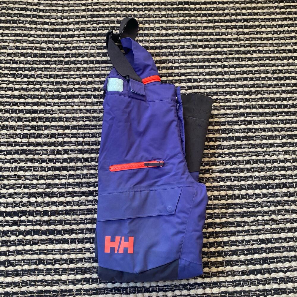 🌿Helly Hansen Kids Blue Black Bib Ski Pants 128/8